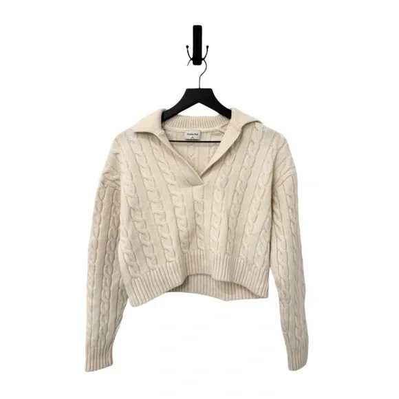 ARITZIA SUNDAY BEST Lottie Sweater in Whisper White - Picture 2 of 2